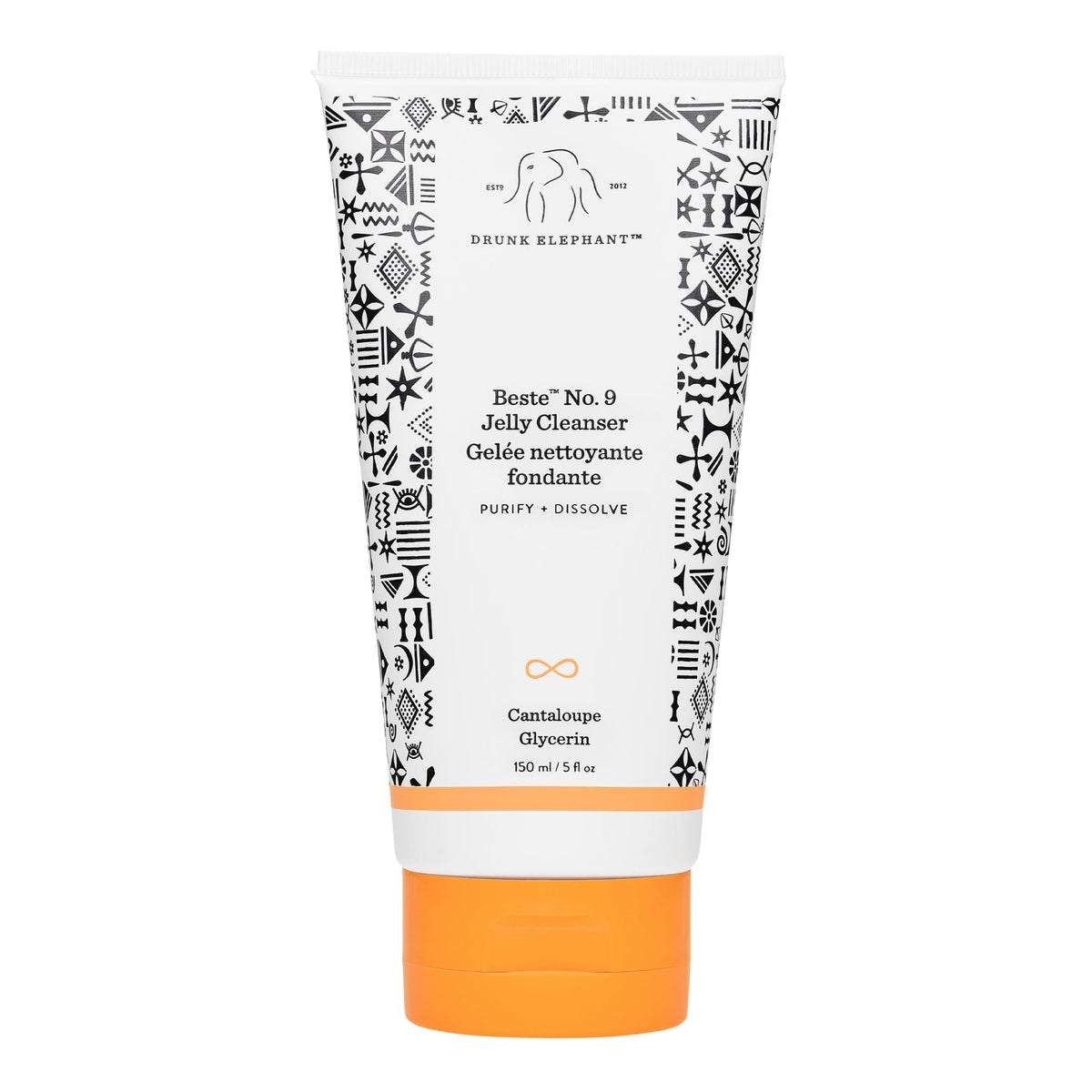 Drunk Elephant Beste No. 9 Jelly Cleanser - 150 ml/5 fl oz - Travel-Size Gel Face Wash - Clean Clinical Skincare - Cruelty-Free - Dermatologist-Tested - Free of Essential Oils, Silicones & Fragrance