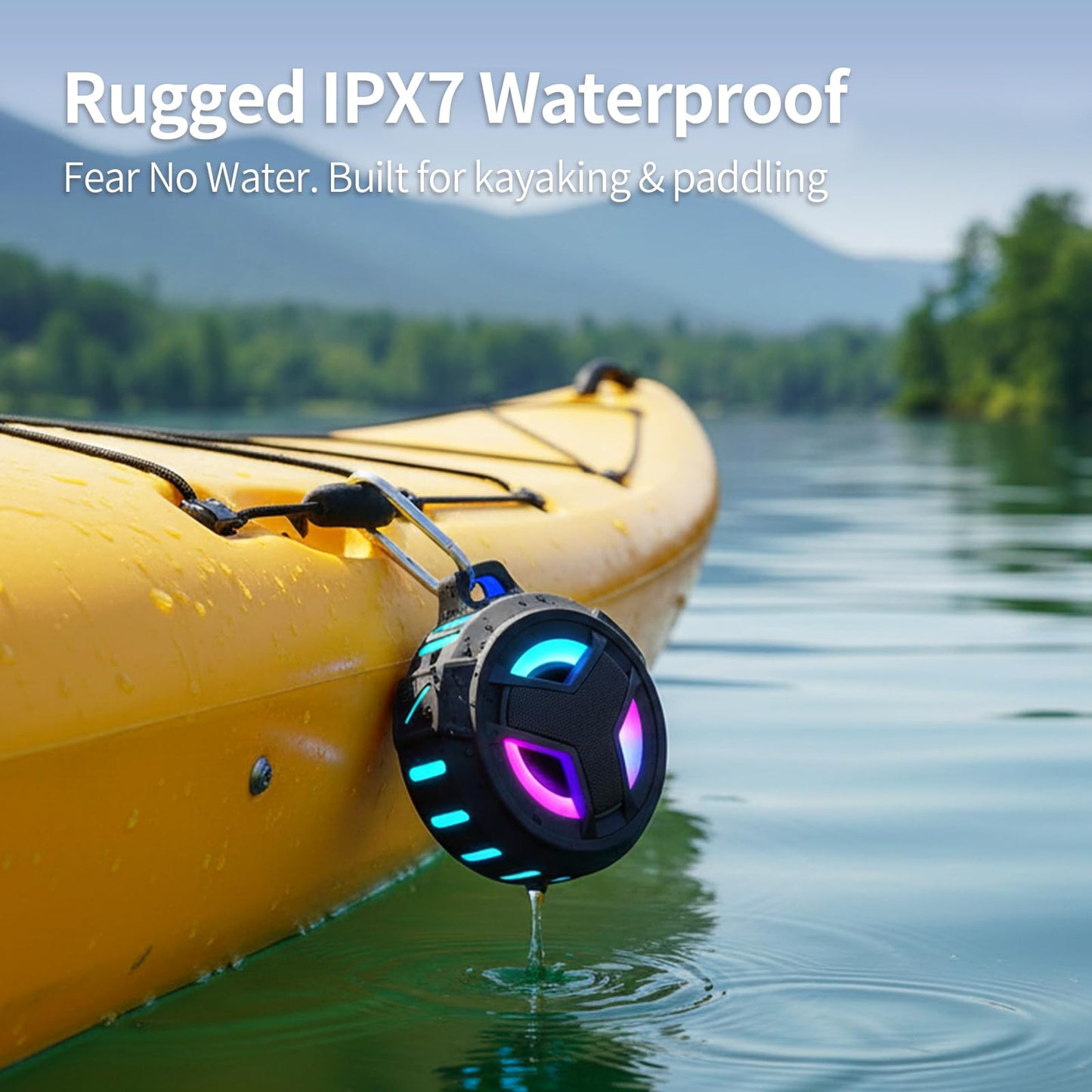 EBODA Bluetooth Shower Waterproof Speaker Portable Gifts for Kayak Teens