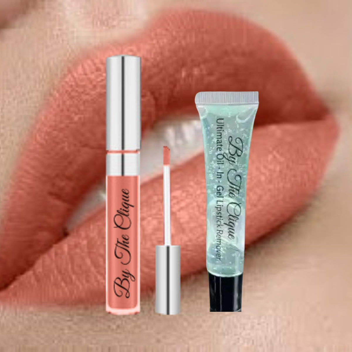By The Clique Light Pale Pink Nude Matte Liquid Lipstick and Hydrating Remover Bundle | Sun Kissed