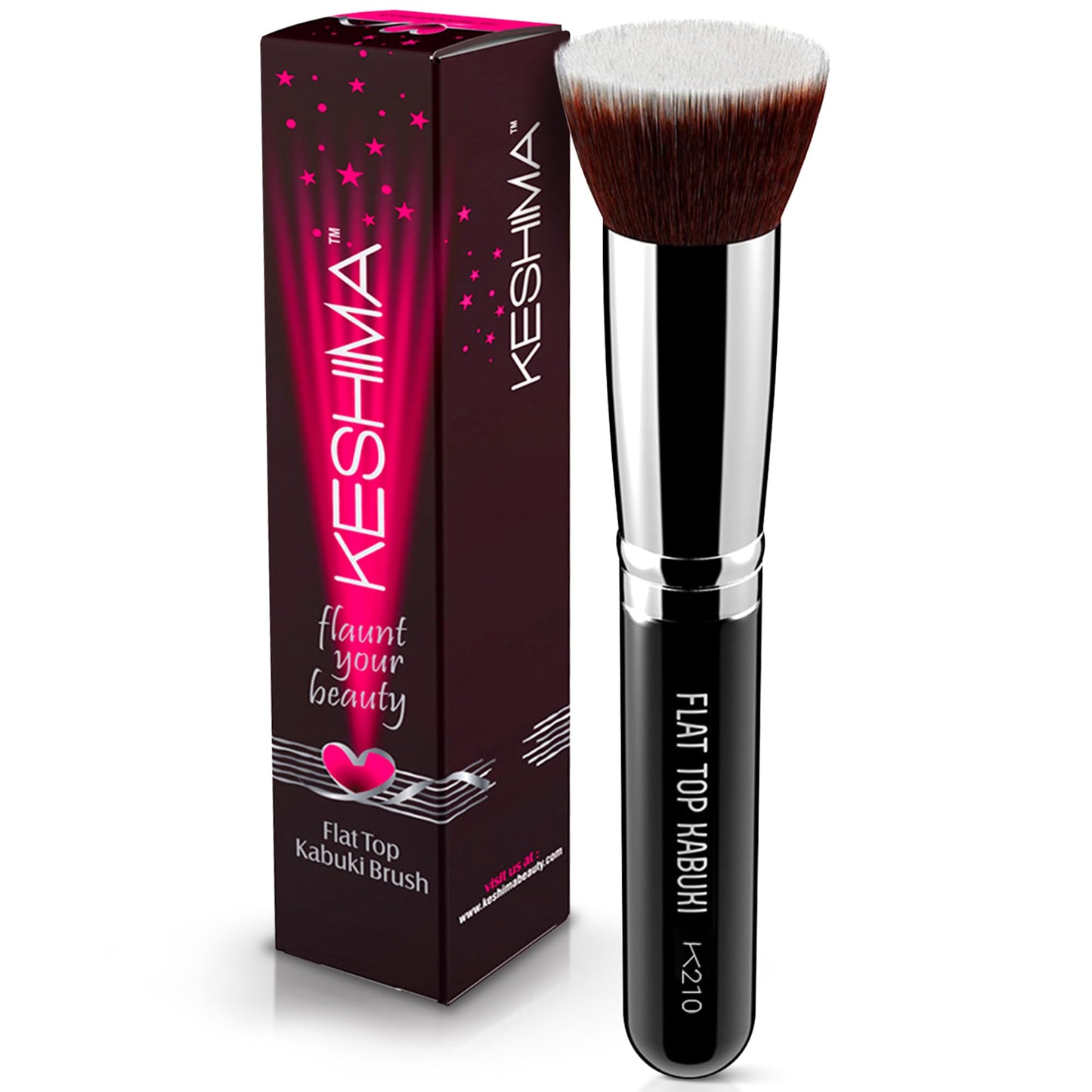 Flat Top Kabuki Foundation Brush By KESHIMA, Premium Makeup Brush