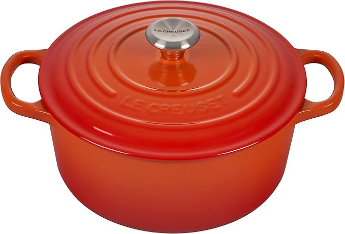 Le Creuset Enameled Cast Iron Signature Round Dutch Oven, 3.5 qt, Flame