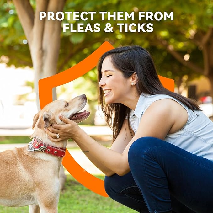 Flea and Tick Prevention for Dogs, Addcool Dog Flea and Tick Treatment, Flea & Tick Control Topical Drops, 3 Doses, Vet-Recommended(23-44 lbs)