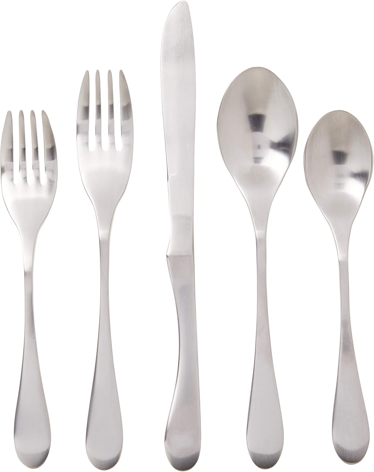 Knork Original Flatware Set, Silver Matte