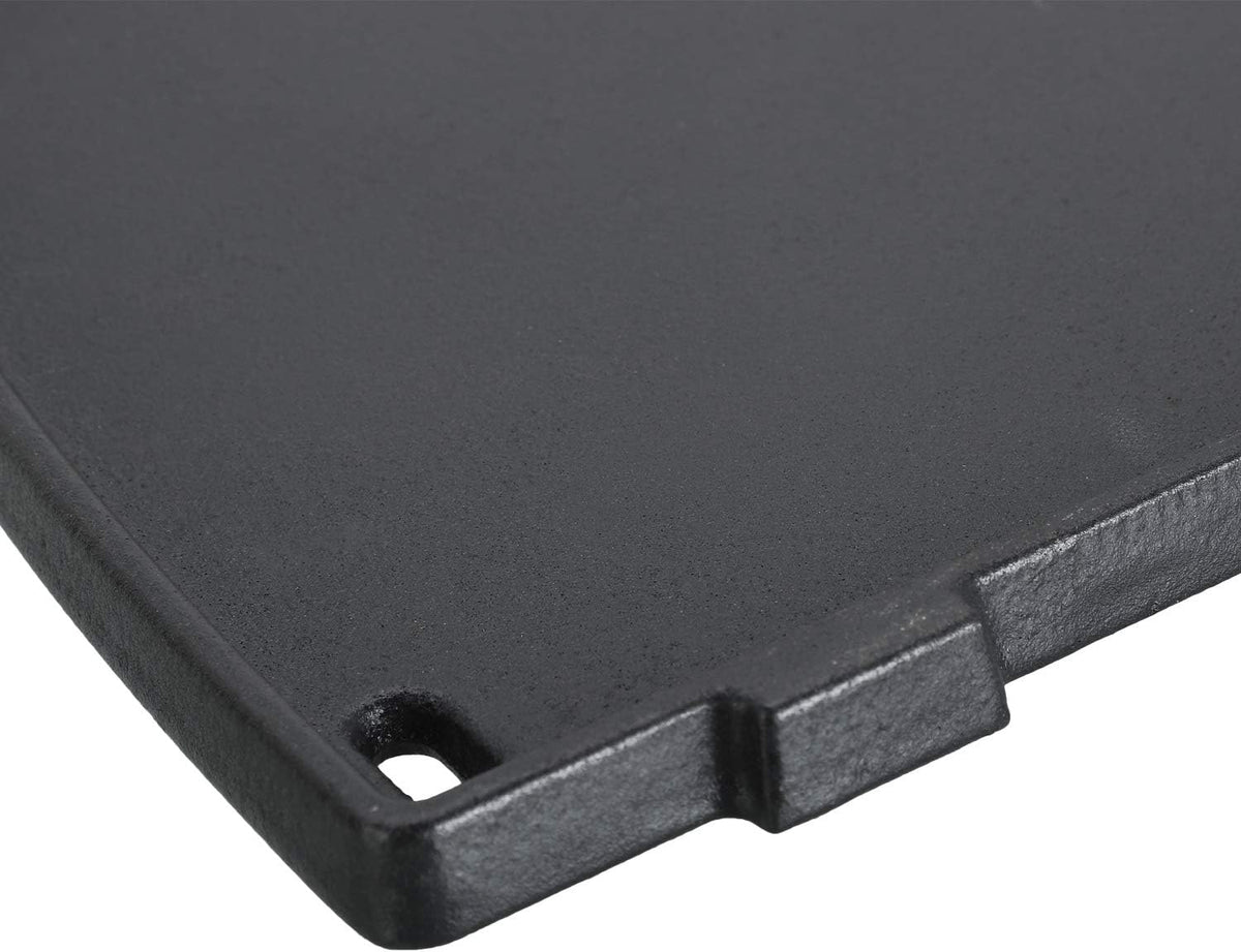 Uniflasy 6558 Cast Iron Griddle Plate for Weber Q1200 Q1000 Q120 Q100 Series Gas Grills, Cooking Griddle Replacement Parts for Weber Q1200 Q1000 Grill Accessories, 12.6 x 8.6 Inches