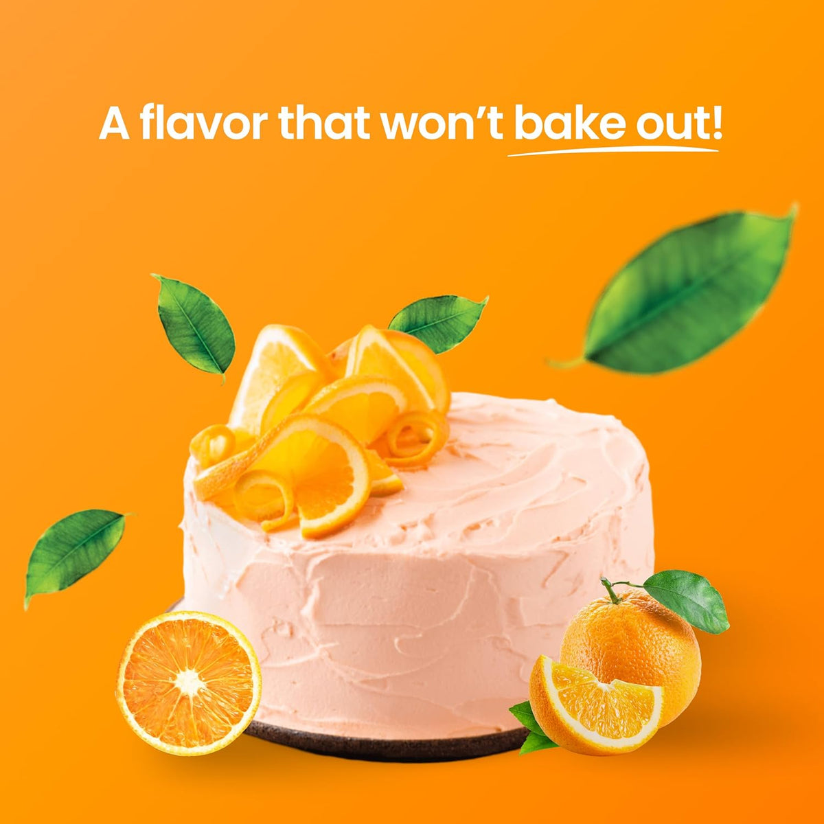 LorAnn Oils Orange Bakery Emulsion: True Essence, Ideal for Boosting Fruit Tones in Cakes, Cookies & Desserts, Gluten-Free, Keto-Friendly, Extract Substitute Essential for Your Kitchen, 4 Oz