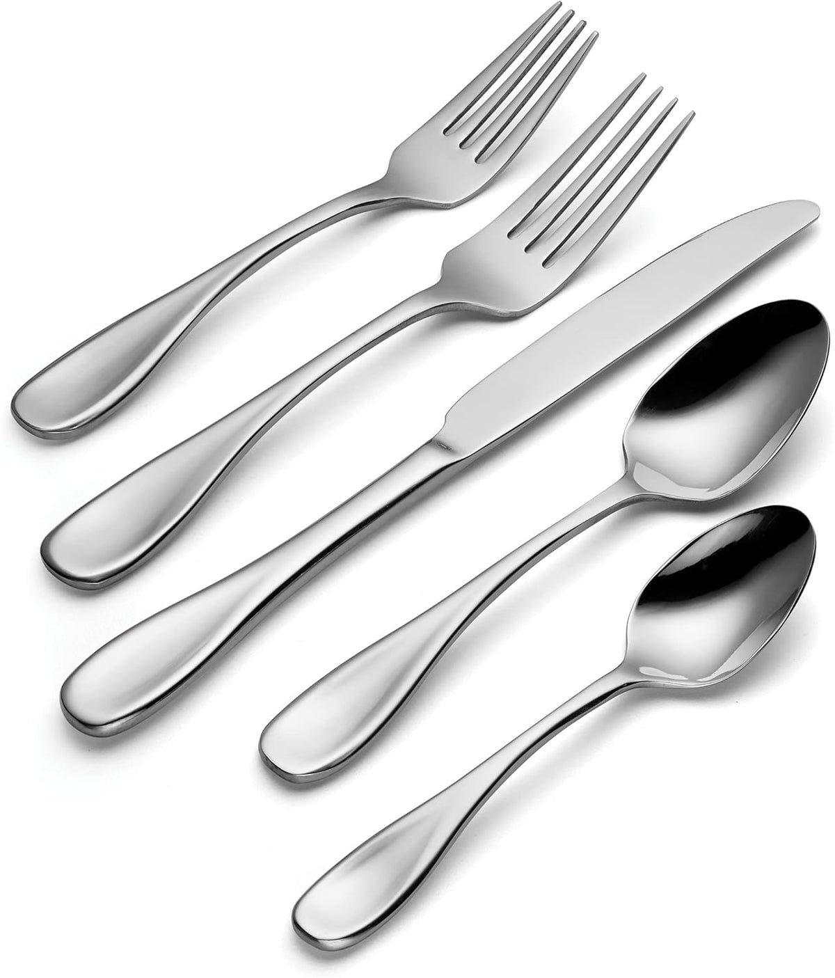 Oneida H003045AL20 Voss 45-Piece Everyday Flatware Set, Service For 8