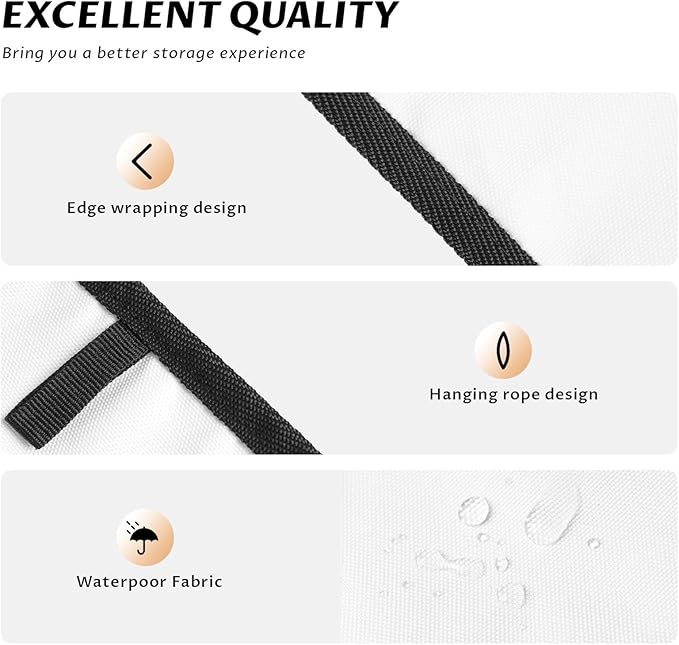 Toaster Cover 4 Slice Christmas Ball Blue Snow Winter Kitchen Small Appliance Covers with Pockets Dust and Fingerprint Protection