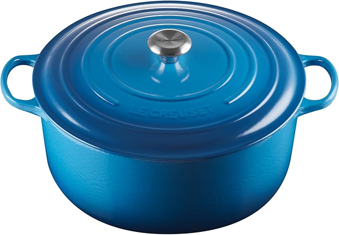 Le Creuset Enameled Cast Iron Signature Round Dutch Oven, 13.25 qt., Marseille