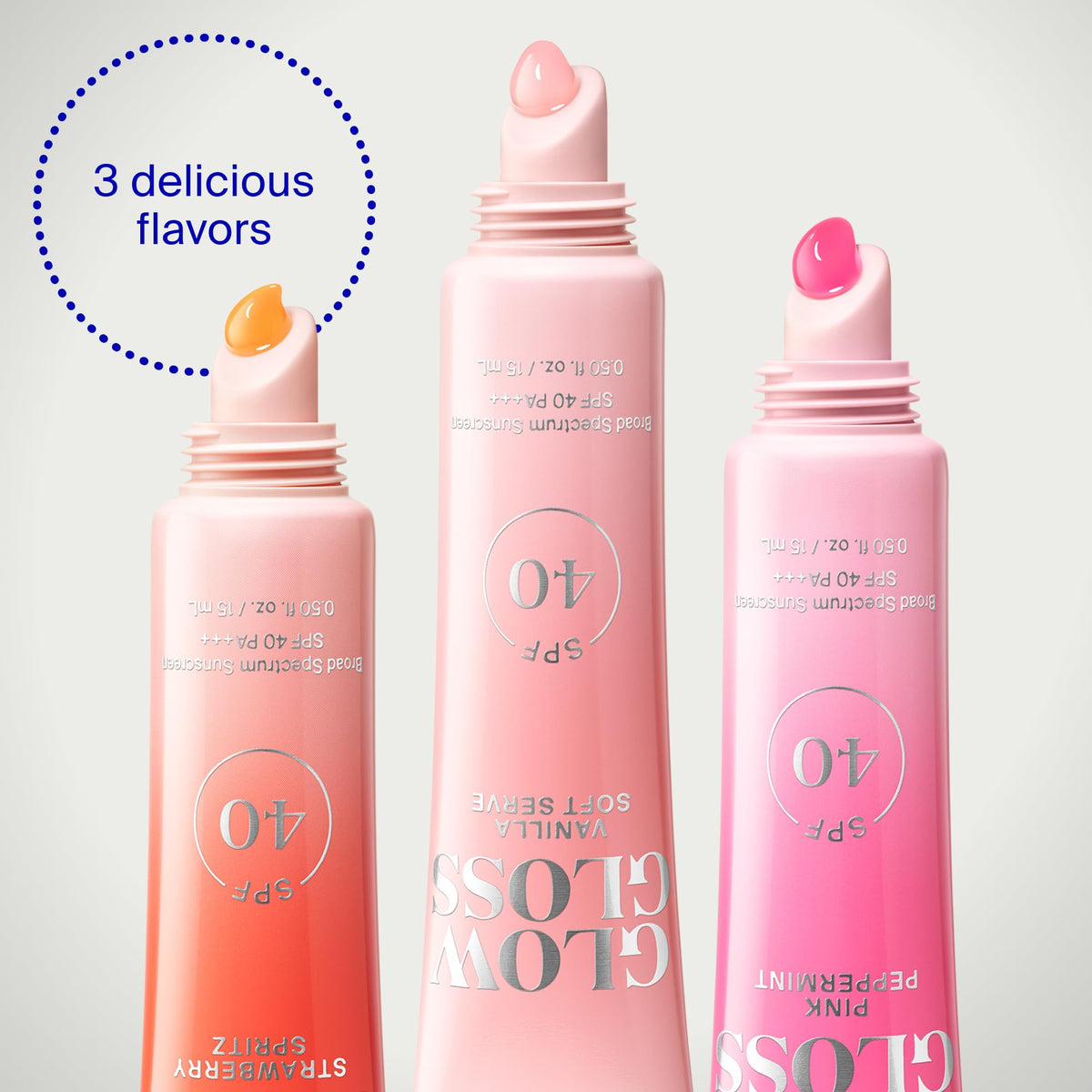 Supergoop! Glow Gloss SPF 40 Hydrating Lip Balm Vanilla Soft Serve .5 fl oz