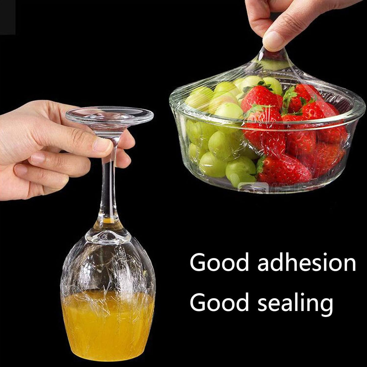 Plastic Cling Wrap Refillable Food Wrap Stretch Clear Cling Wrap 12 inch