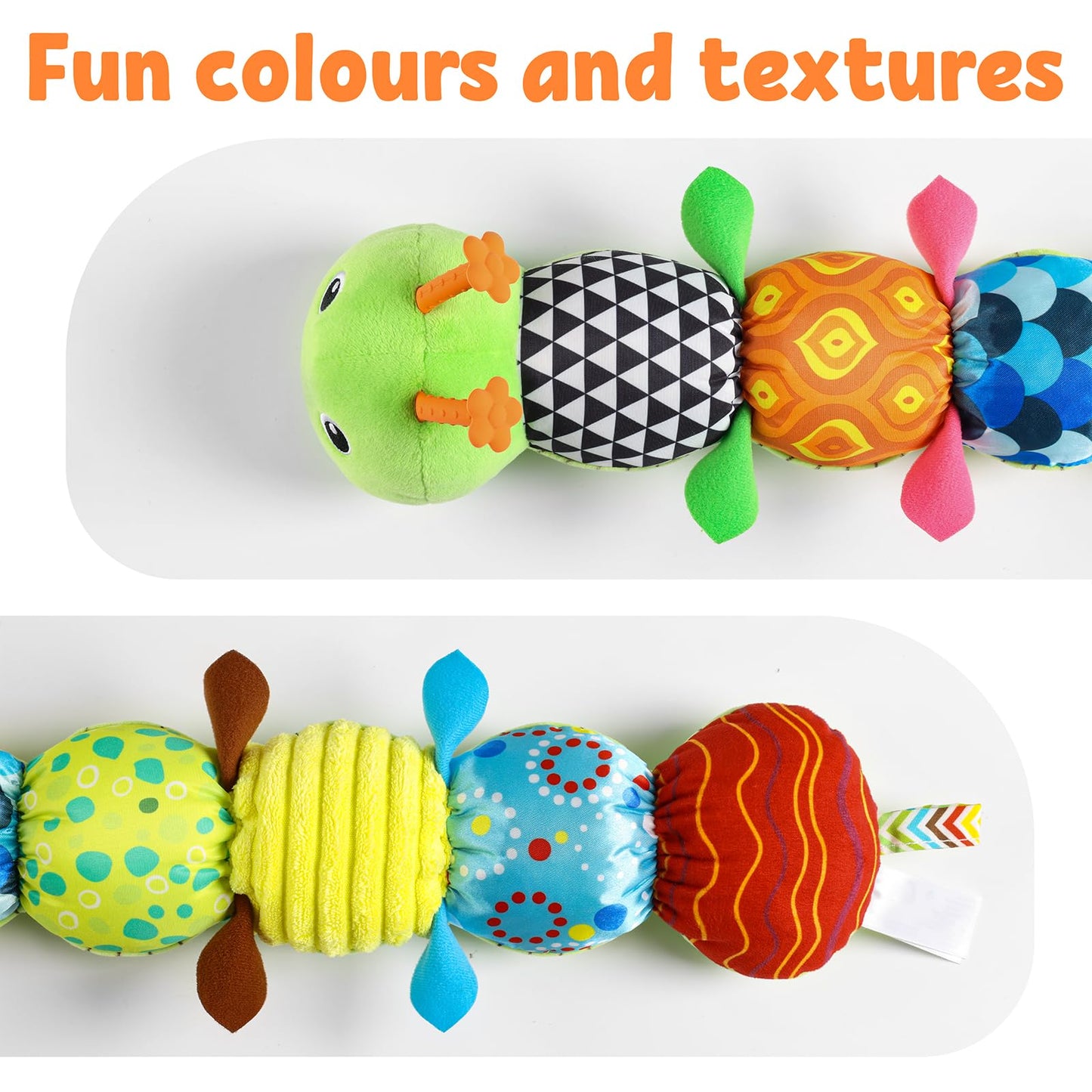 LIGHTDESIRE Baby Toys Musical Caterpillar Infant Toys Plush Stuffed Animals