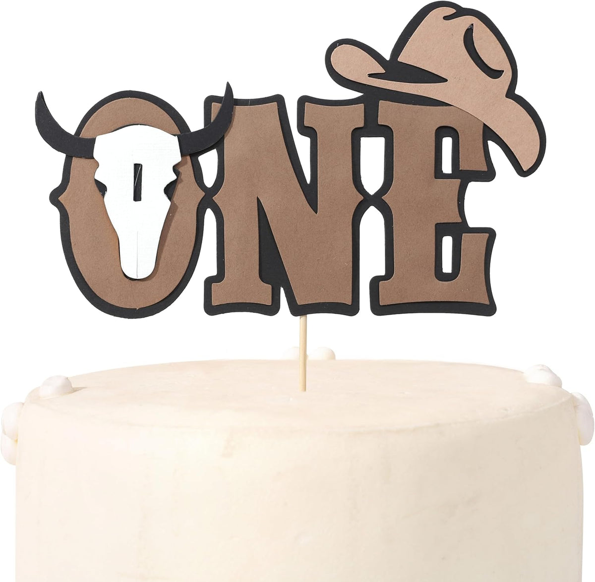 My First Rodeo Cake Topper - Cowboy One Birthday Party Decorations,Western 1st Cake Decoration,Cowboy One Cake Topper,My First Rodeo Photo Prop Cake Smash