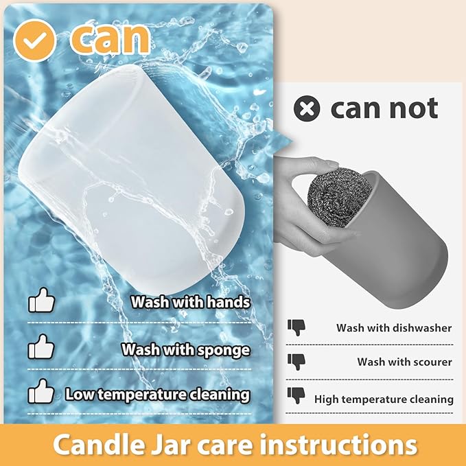 Thick Candle Jars for Making Candles 12 Pcs, 7 OZ Empty Jars with Wood Lids for Candle Making, Sample Container, Frosted Green