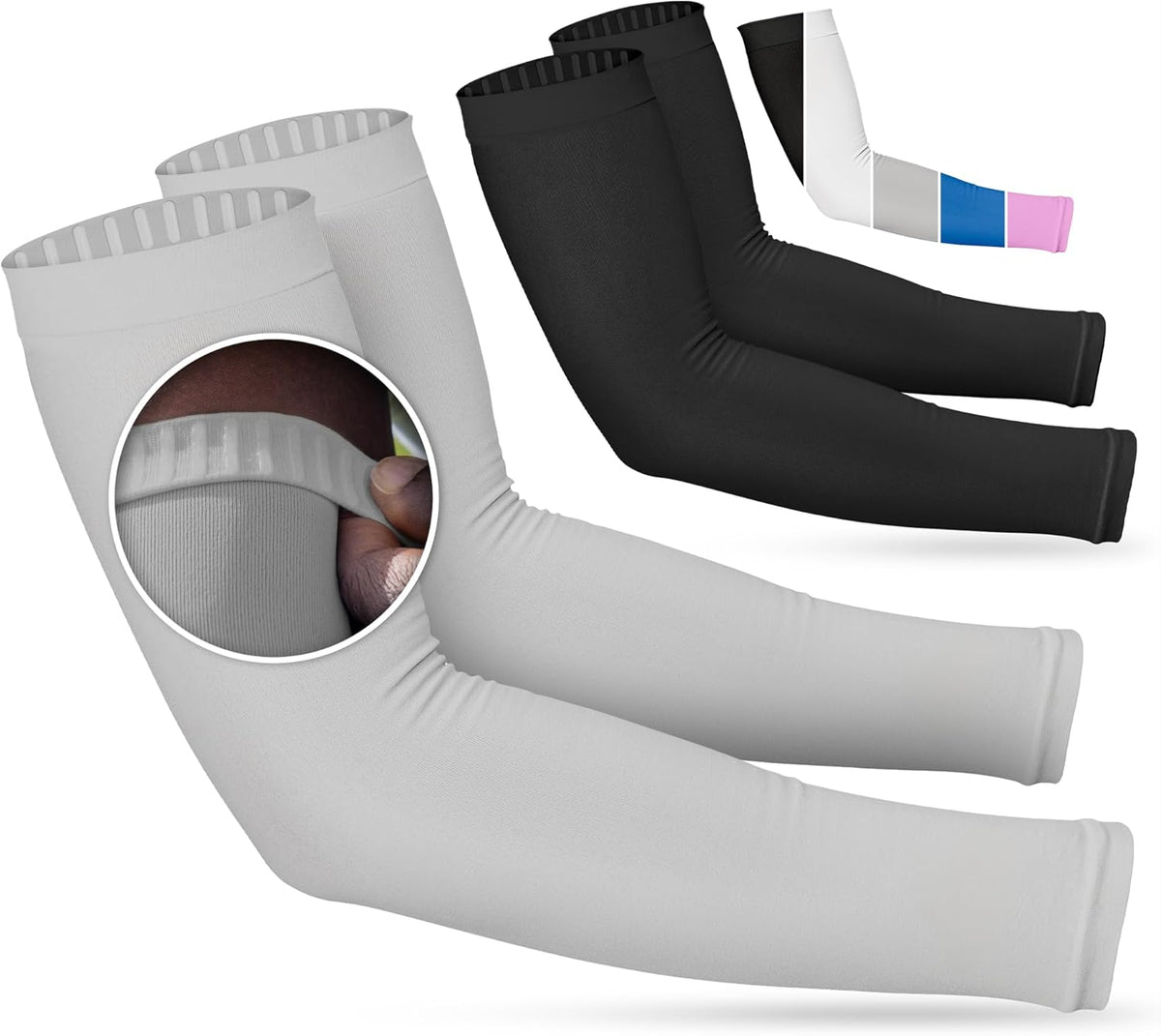 SportsTrail Cooling Arm Sleeves for Men & Women – Breathable, UV Sun Protection, Sports Arm Sleeves for Women, Men & Youth
