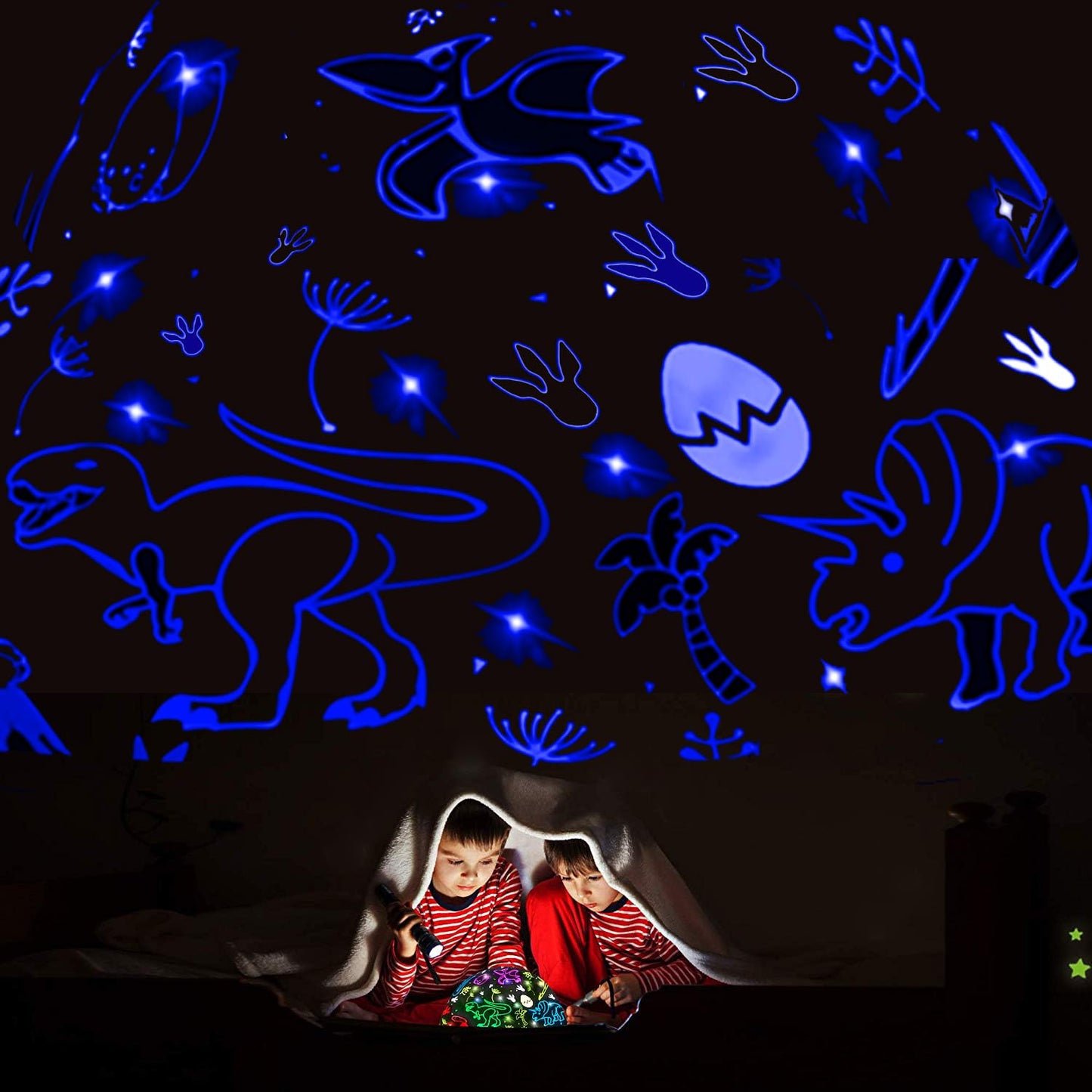 Dinosaur Night Light Toys for 3-8 Year Old Boys,2 in 1 Dino Projection for 2-10 Year Kids,Boys Girls Gifts,Suitable for Chirstmas Xmax Easter Birthday