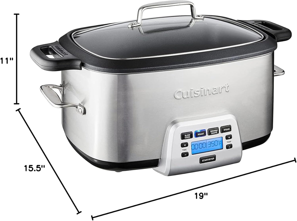 Cuisinart MSC-800 7-Quart 4-in-1 Cook Central Multicooker, Stainless Steel/Black