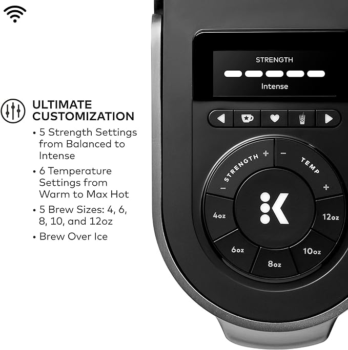 Keurig K-Supreme Plus SMART Coffee Maker, Single Serve K-Cup Pod Coffee Brewer, BREWID and MultiStream Technology, 78 Oz, Black