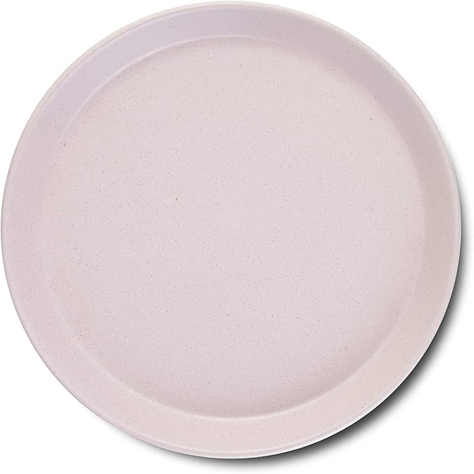Stone Lain Albie Stoneware 16-Piece Modern Dinnerware Set, Kitchen Plates and Bowls Sets, Dish Set for 4, Pink