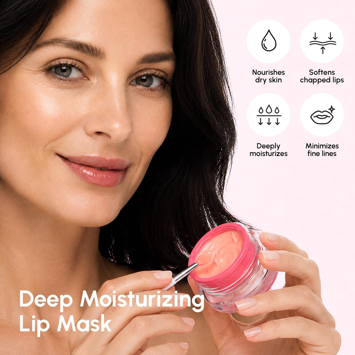 MAREE Lip Mask Overnight - Lip Moisturizer For Very Dry Lips - Hydrating Lip Butter Balm with Hyaluronic Acid & Collagen - Overnight Lip Treatment - Lip Sleeping Mask Repair - Hidratante de Labios