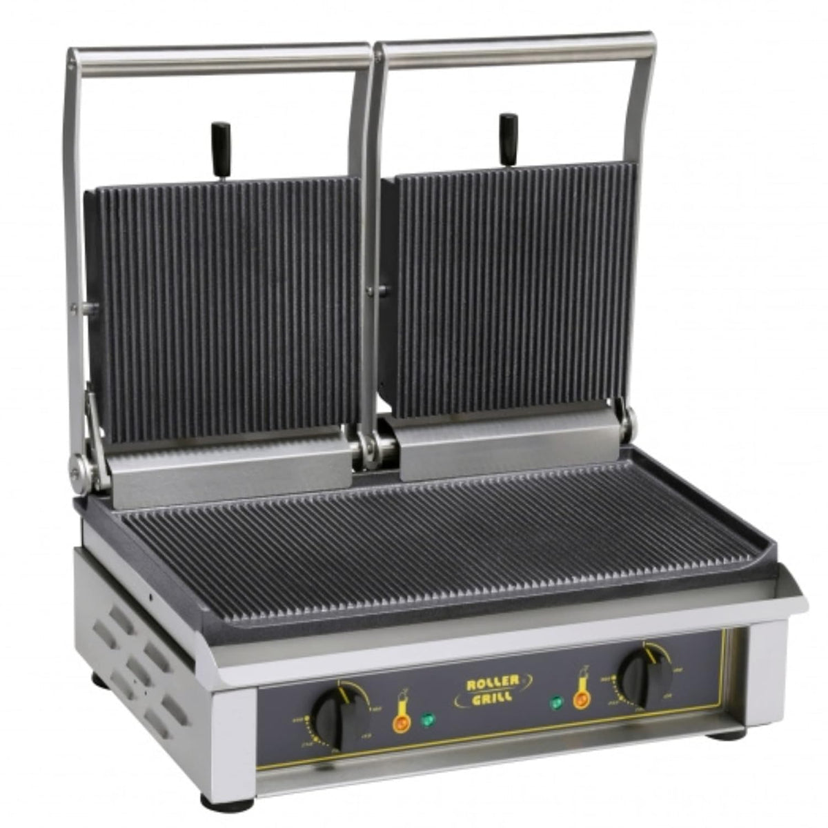 Majestic Sodir 21.5-Inch Commercial Countertop Double Panini Press/Grill,Stainless Steel, 208/240V