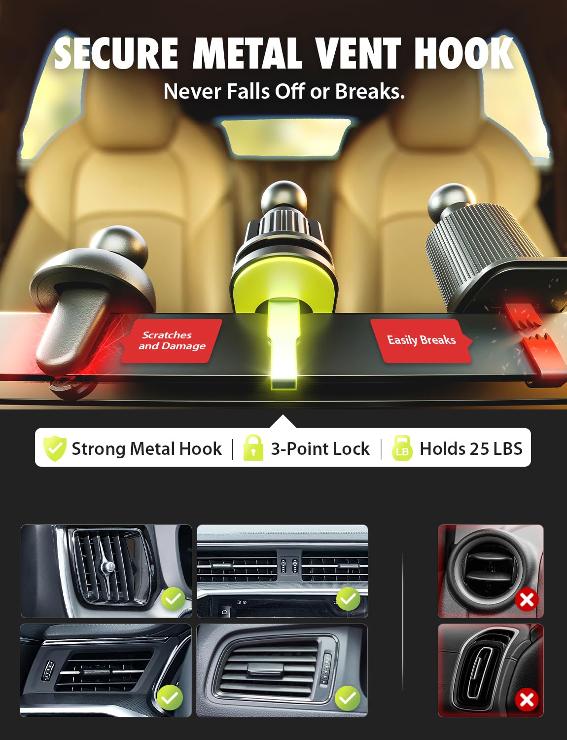Extendable MagAlign Car Phone Mount by Bracketron