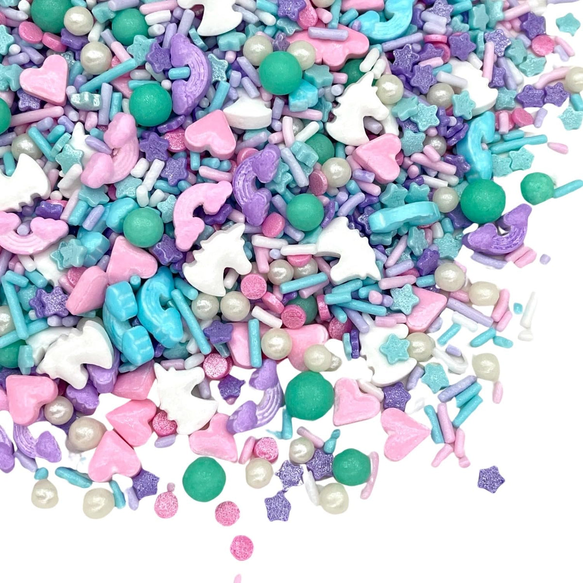 Manvscakes, pink sprinkles, valentines, cake sprinkles, gluten free, cookies, chocolate, fondant, princess topping, ice cream, edible, dessert decoration (Pink Blue)