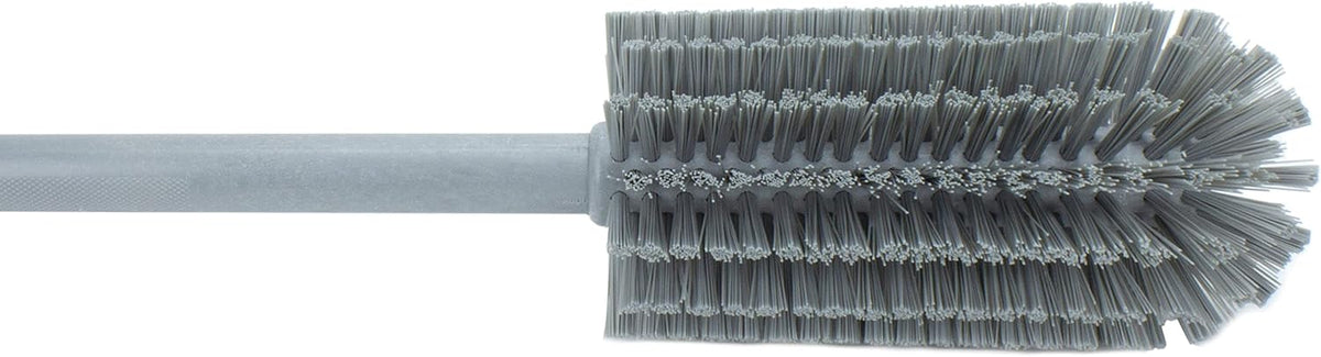 SPARTA Scrub Brush Bottle Brush, Dishwasher Safe Brush with Hanging Hole for Cleaning, Plastic, 16 Inches, Gray