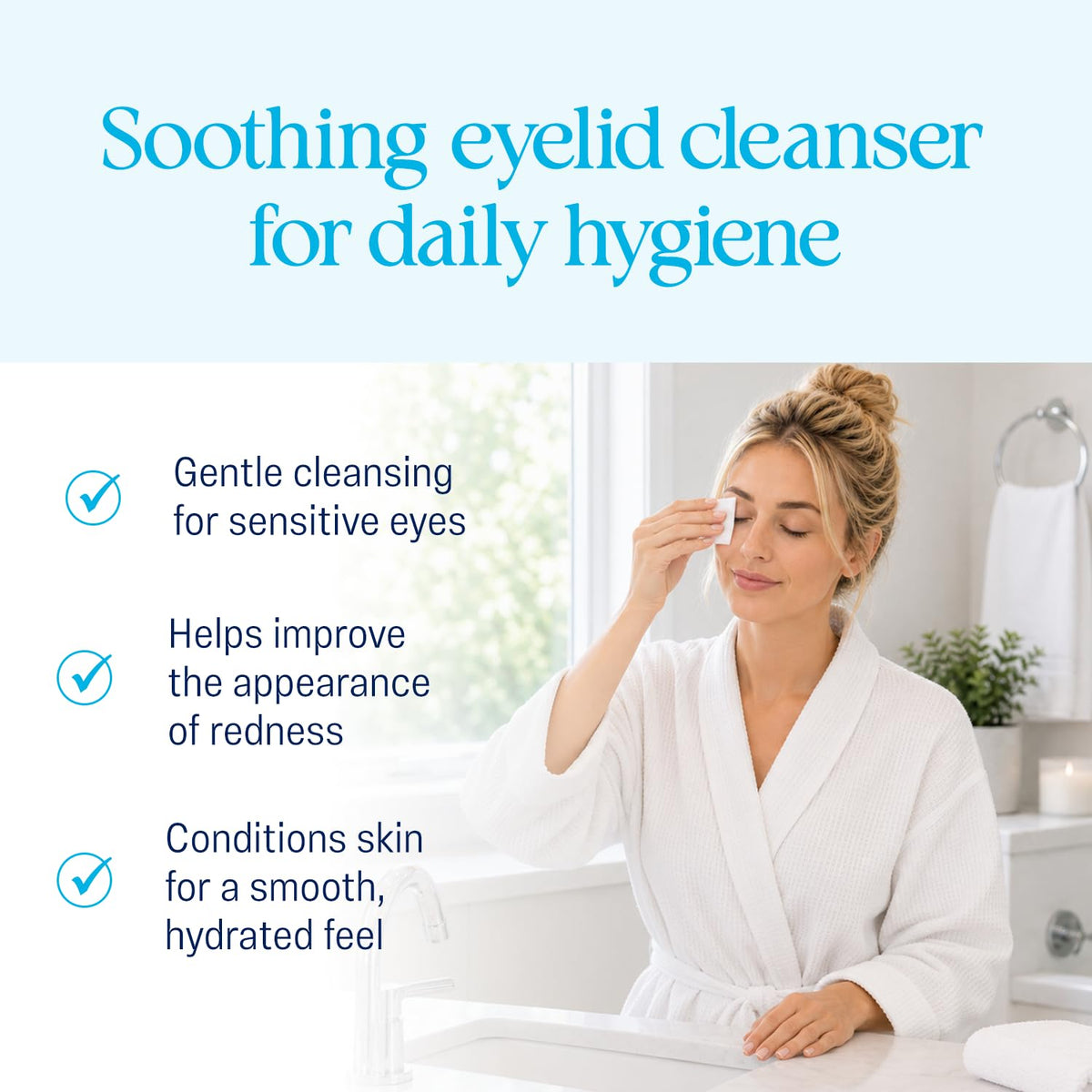 OCuSOFT Lid Scrub PLUS Platinum Foaming Eyelid Cleanser – 50 mL Foam Pump