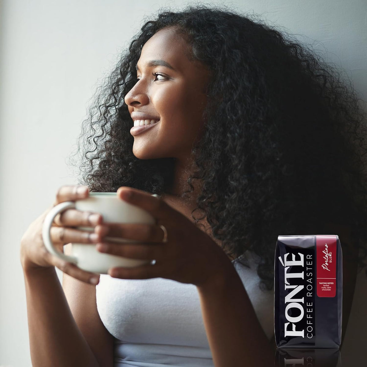 Fonte Coffee Roaster - French Press Coffee - Medium-Dark Fresh Roast - Roasted in Seattle - Single Origin - Herbal, Nutty, Dark Chocolate - 12 oz - Portofino
