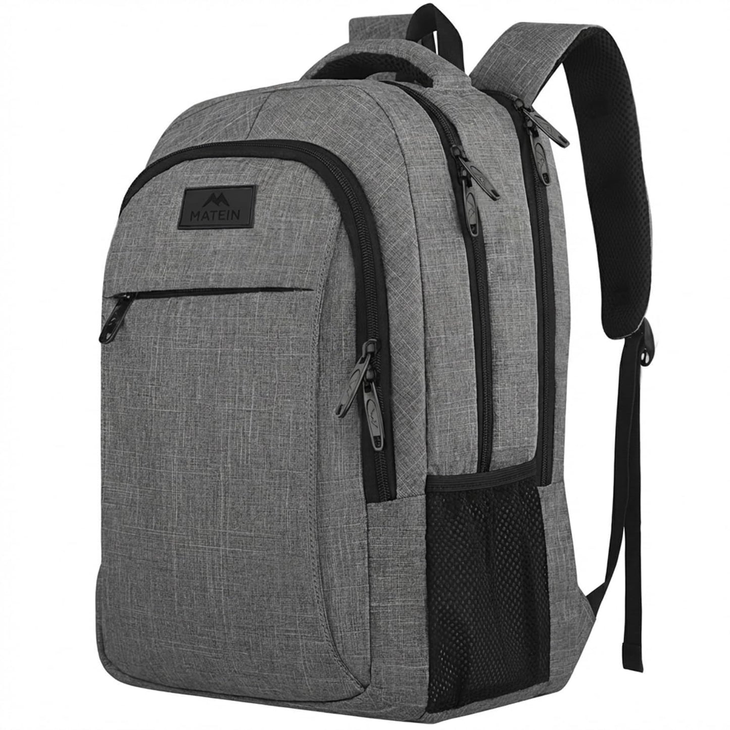 MATEIN Travel Laptop Backpack, 15.6 Inch College School Computer Bag, Grey