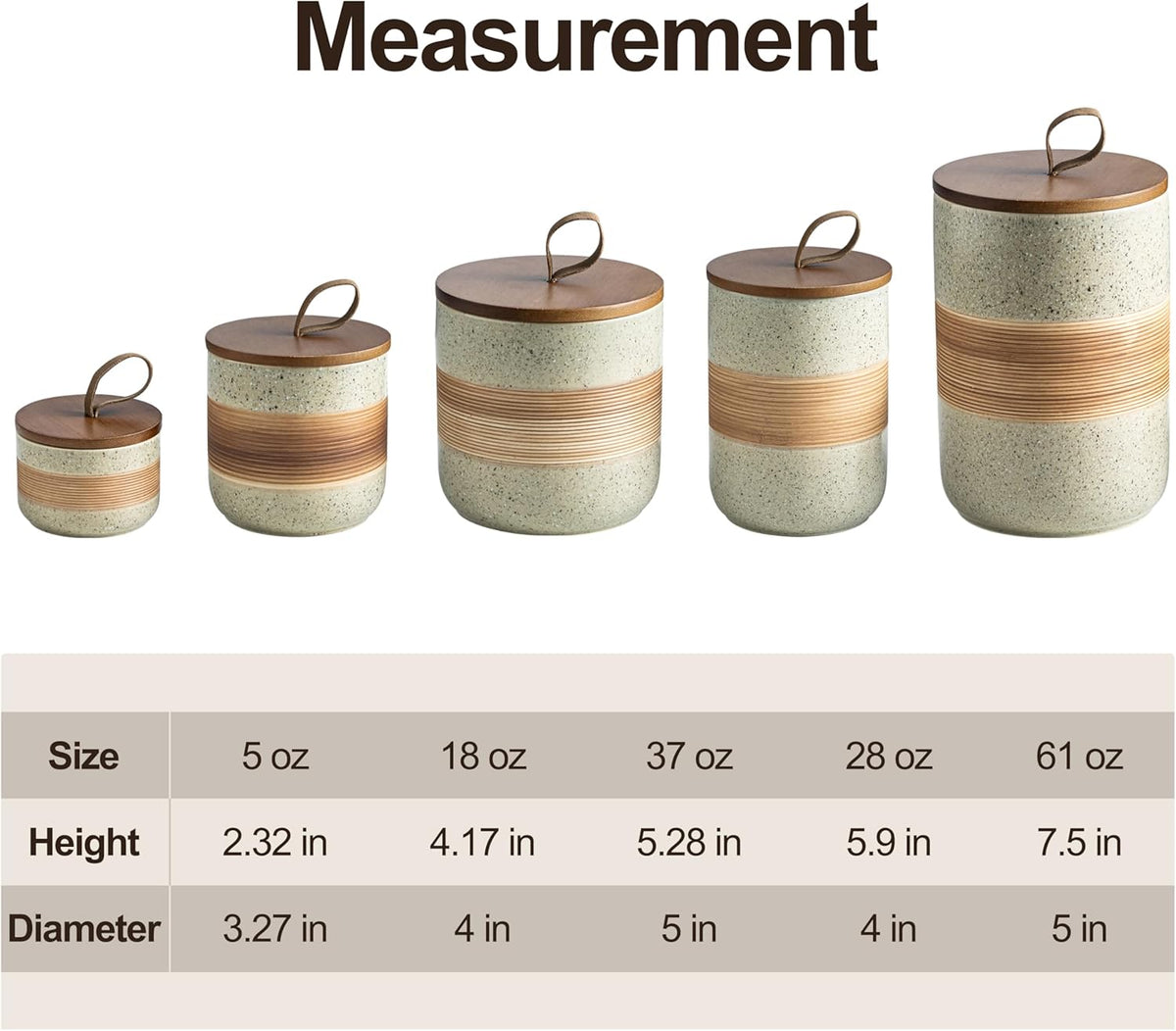 Spice Jars with Lid, Coffee Container Kitchen Food Storage Jars for Spice Sugar Tea Bag, Stackable Decorative Canisters for Countertop, 37oz