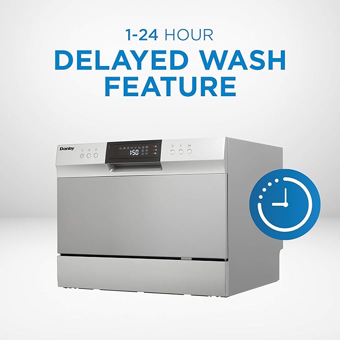 Danby DDW631SDB Countertop Dishwasher, Stainless Steel