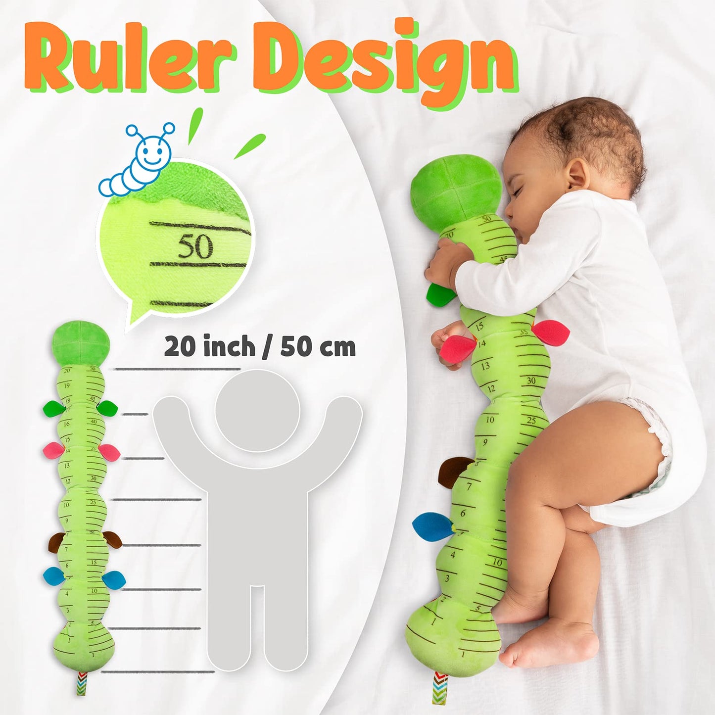 LIGHTDESIRE Baby Toys Musical Caterpillar Infant Toys Plush Stuffed Animals