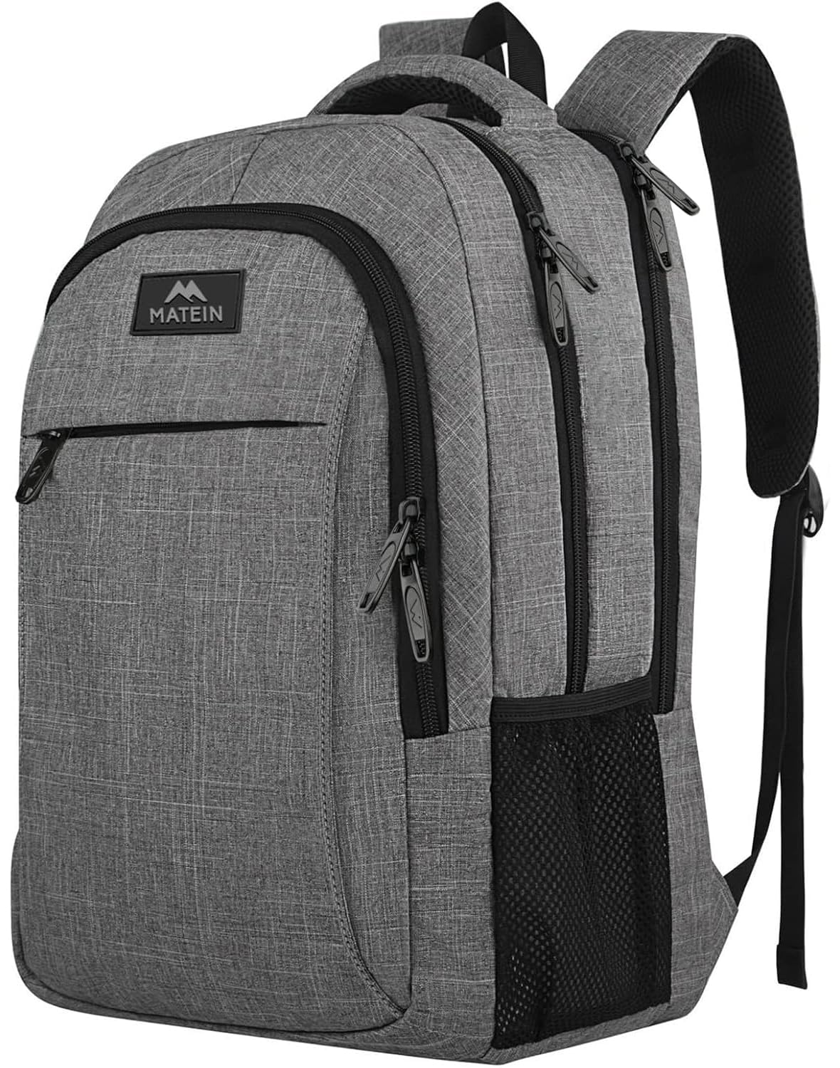 MATEIN Travel Laptop Backpack, 15.6 Inch College School Computer Bag, Grey