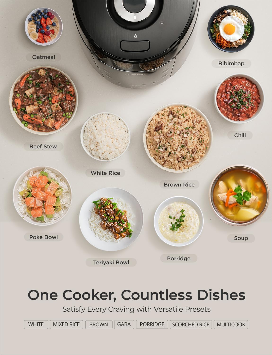 CUCKOO CRP-PK1001S 10-Cup (Uncooked) / 20-Cup (Cooked) Heating Pressure Rice Cooker & Warmer with Nonstick Inner Pot, 13 Menu Options, Fuzzy Logic Tech, Auto Clean (Black)
