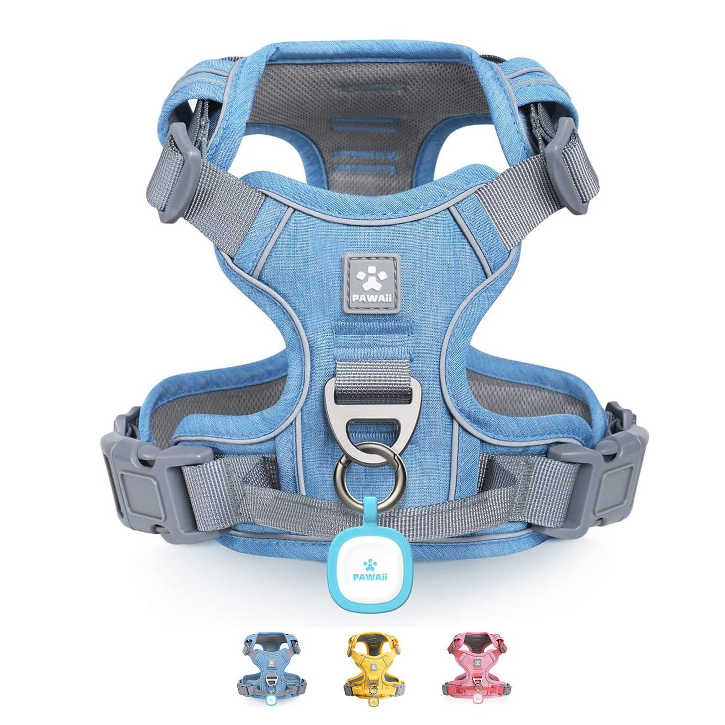 Pawaii No Pull Dog Harness with Pet ID Tag, Reflective Vest