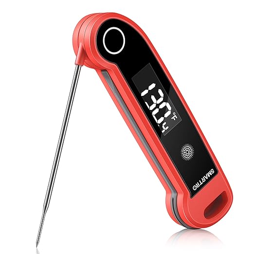 SMARTRO ST49 Digital Thermocouple Instant-Read Meat Thermometer with Ambidextrous Backlit for Food, Grilling, BBQ, Kitchen Cooking, Oil Deep Frying and Candy