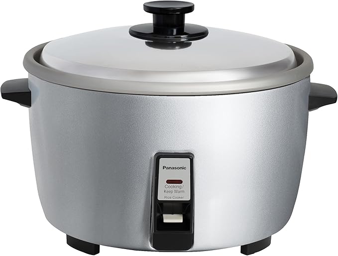 Panasonic Commercial Electric Rice Cooker, 120V Large Capacity 46-Cup (Cooked), 23-Cup (Uncooked) with One-Touch Operation - SR-GA721L - Silver