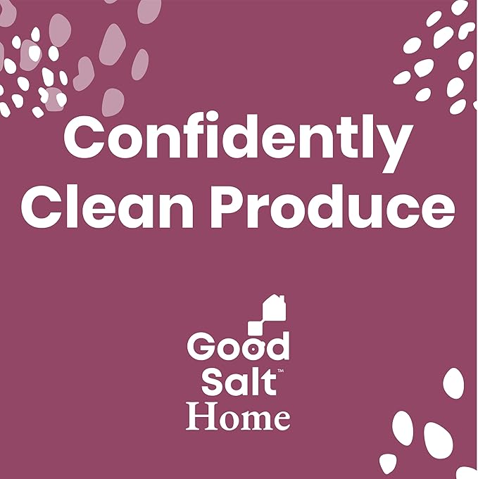 Good Salt Home Fresh Extend Fruit and Vegetable Wash, Natural Produce Cleaner, Made in the USA, 1 Gallon Bottle
