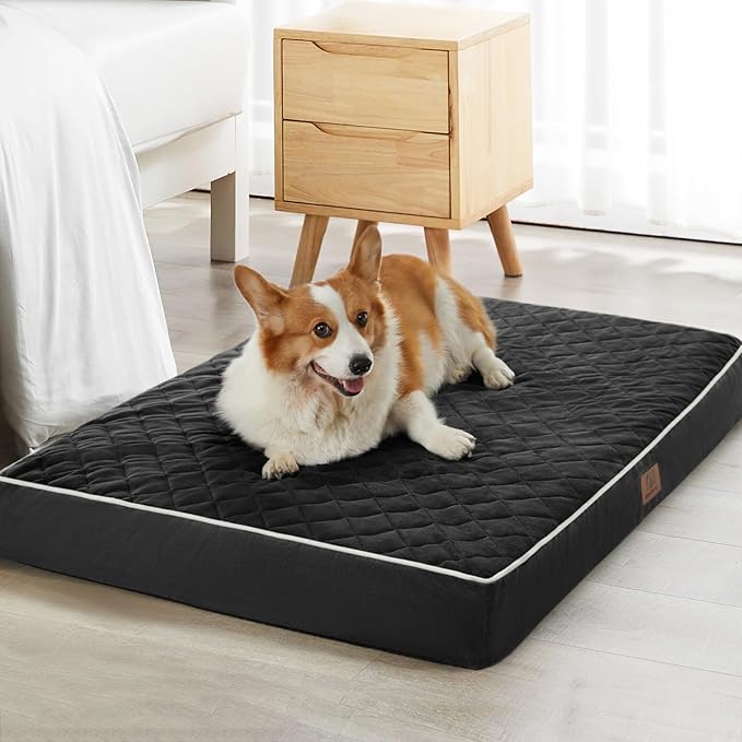 WNPETHOME Orthopedic XL Dog Beds Large Sized Dog, Waterproof Extra Large Dogs Bed with Removable Washable Cover, Multi-Needle Quilting Dogs Crate Bed