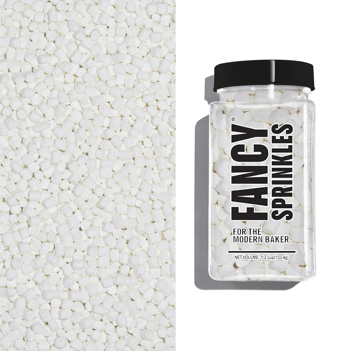 Fancy Sprinkles Fancy Fluff Dessert Decorating Mini Marshmallow Bits Sprinkles (0.5c)