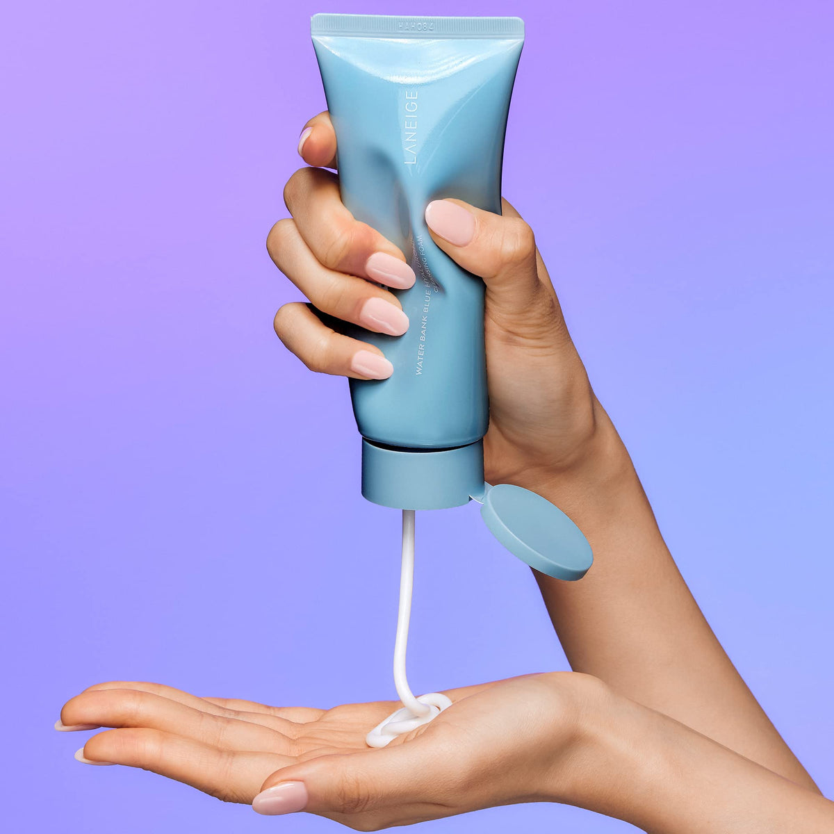 LANEIGE Water Bank Cleansing Foam: Hydrating Face Wash and Makeup Remover with Hyaluronic Acid & Papain Enzyme for Smooth, Soft Skin