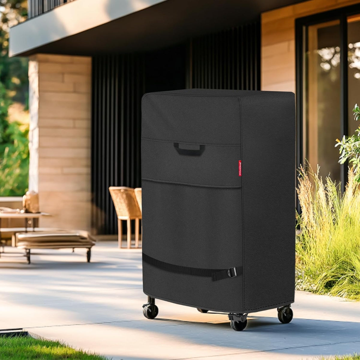 Porch Shield 30 Inch Electric Smoker Cover for Masterbuilt Smoker, Waterproof Heavy Duty Outdoor Smoker Grill Covers 20W x 18D x 33H inch, Black