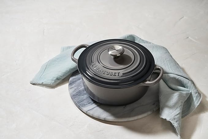Le Creuset Enameled Cast Iron Signature Round Dutch Oven, 4.5 qt., Oyster