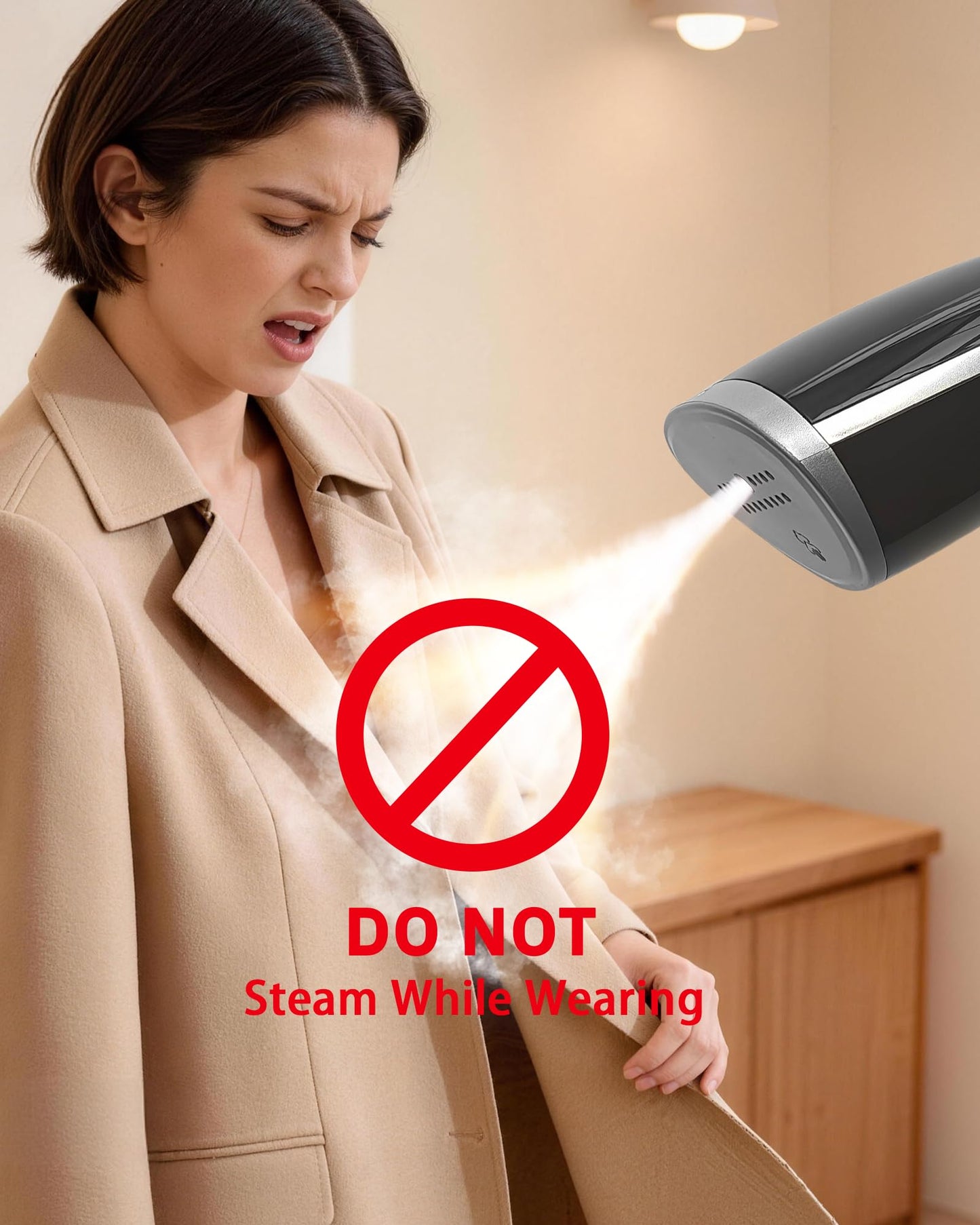 OGHom Portable Travel Handheld Steamer for Clothes, Garment Wrinkle Remover