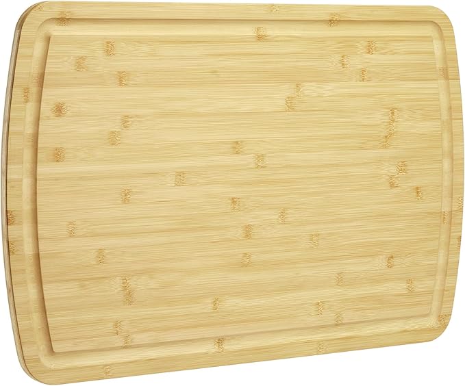 GAOMON Extra Large Bamboo Cutting Board for Kitchen, 30 x 20 Inch Wooden Chopping Board, Stove Top Cover Wood Butcher Block with Juice Groove for Meat Turkey Carving Charcuteries, 0.8" Th