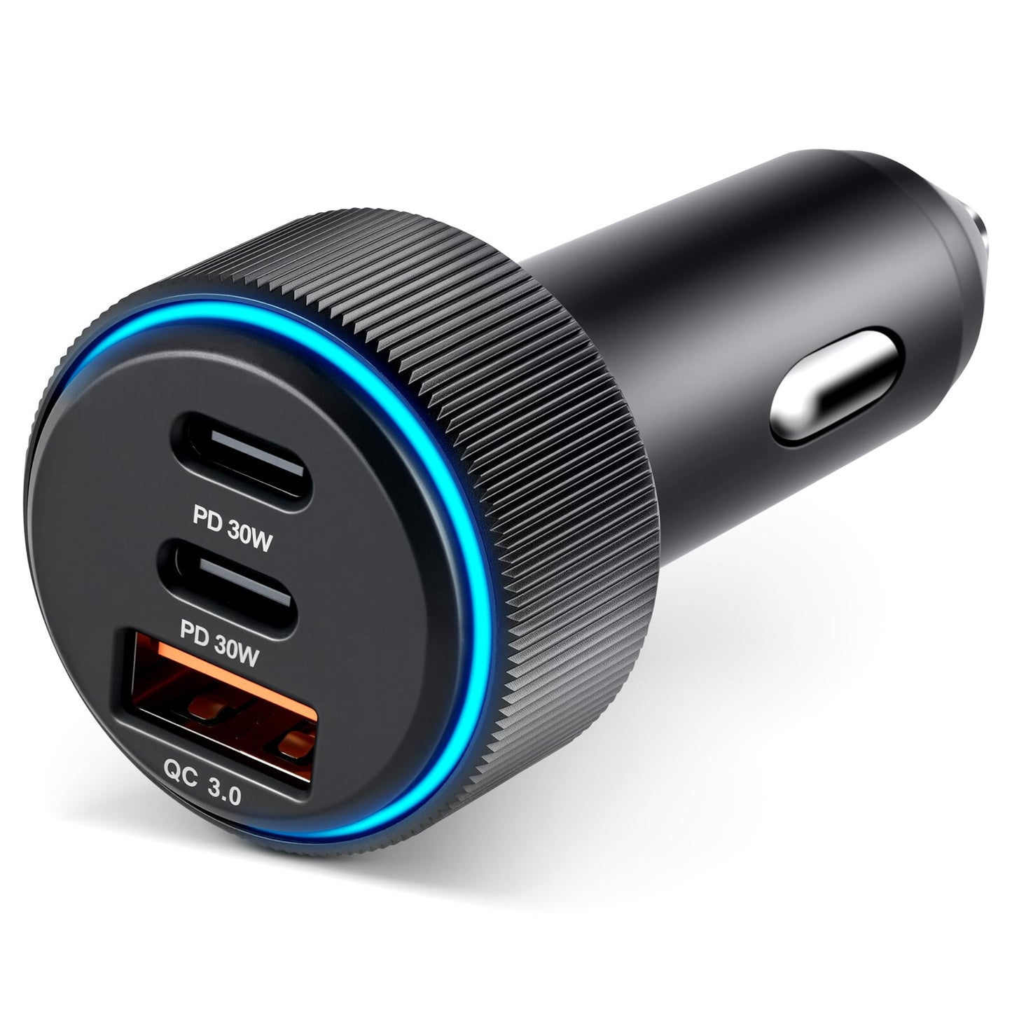GaRhomxy 66W USB C Car Charger Fast Charging, 3-Port PD PPS/QC3.0 Cigarette Lighter Adapter for iPhone 17/16/15 Pro Max, Samsung S25/S24 Super Fast Charging, iPad, Android etc, Car Phone Accessories