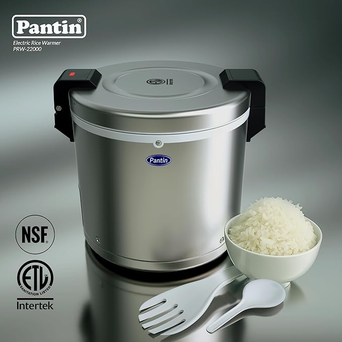 Pantin Commercial Electric Rice Warmer, Commercial Rice Warmer (Warm Function only, not a Rice Cooker) - (For Measurement Purpose: 50 Cup Raw/100 Cup Cooked) 120V, 95W, NSF, ETL Listed