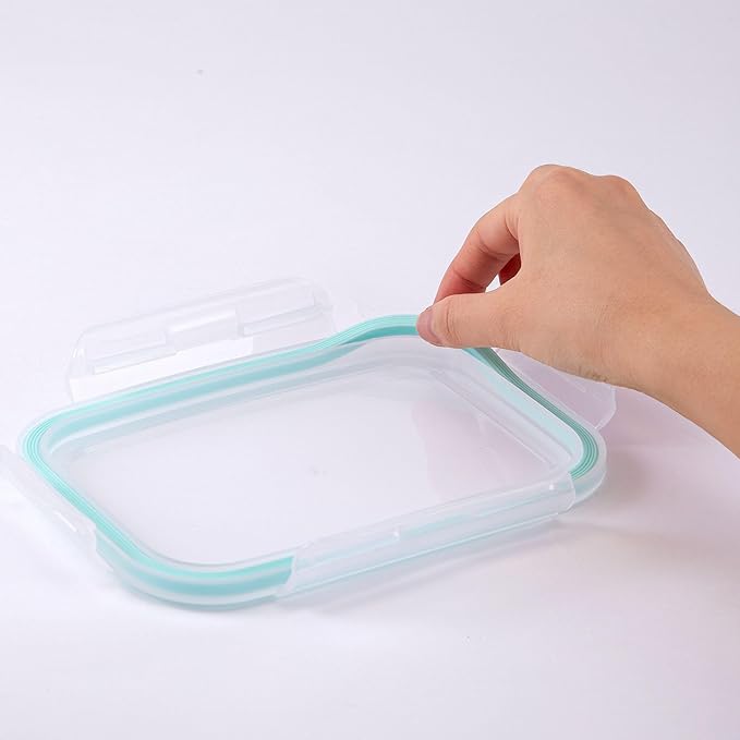 Innobaby Keepin' Fresh Stainless Steel Divided Bento Snack Box with Lid for Kids and Toddlers, Removable Divider, BPA Free, 19 oz, Aqua