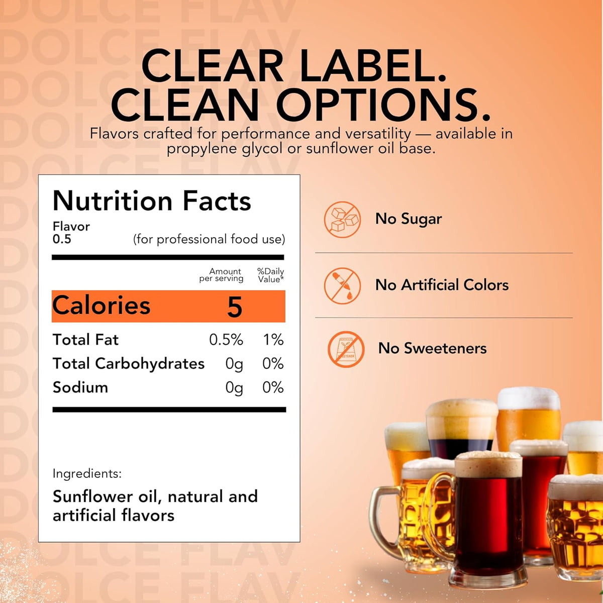 Dolce Flav Root Beer Extract – 2 Ounce Oil-Soluble Kosher, Sugar-Free, Concentrated Classic Root Beer Flavoring for Baking, Chocolates & Desserts, Includes Measured Dropper